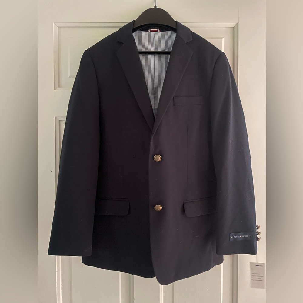 Tommy Hilfiger Navy Blazer Boys size 16 NWT